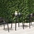 Mesa de jardín acero gris antracita 50x50x71