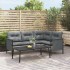 Mesa de centro para jardín acero gris antracita 110x55x35