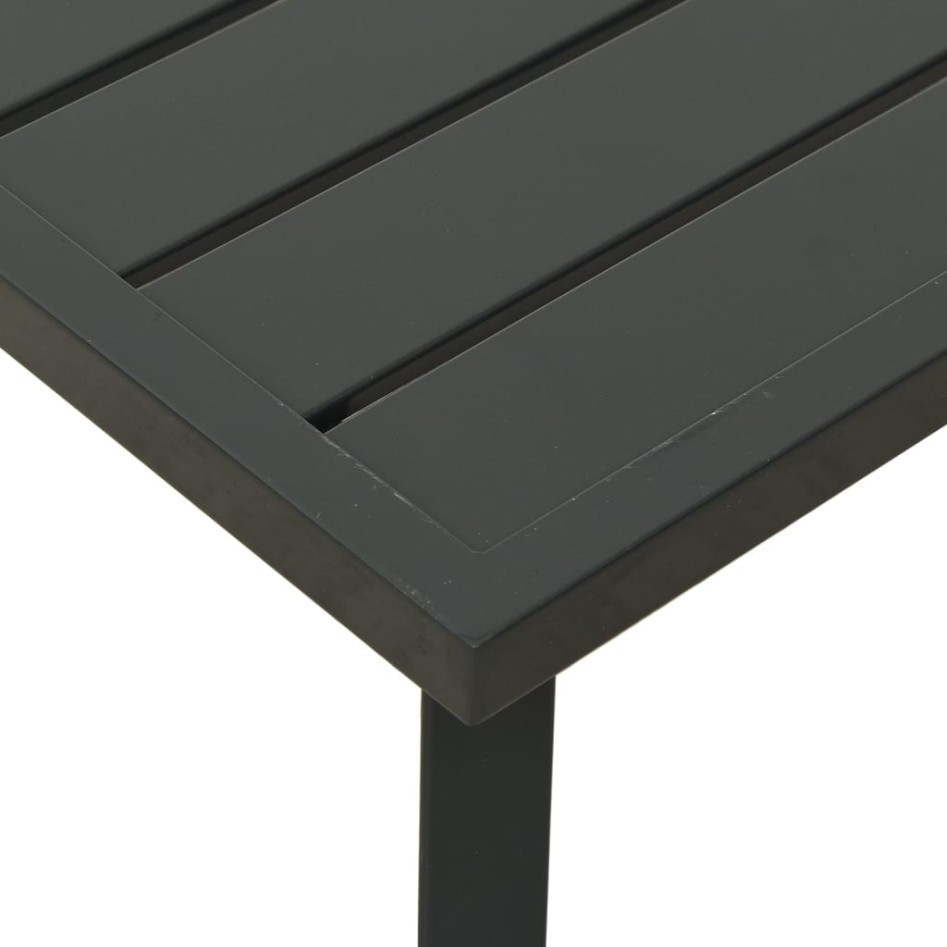 Mesa de centro para jardín acero gris antracita 110x55x35