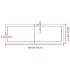 Estante pared madera roble tratada marrón claro 120x40x(2-4)