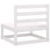Set de muebles de jardín 2 pzas con cojines madera pino