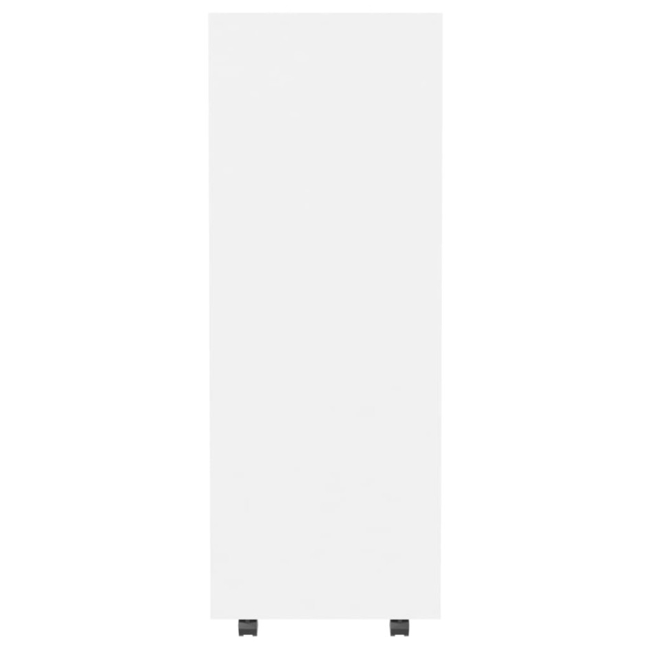 Armario de madera de ingeniería blanco 80x40x110