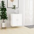 Mueble zapatero de madera de ingeniería blanco 60x35x70