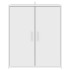 Mueble zapatero de madera de ingeniería blanco 60x35x70