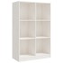 Estantería de madera maciza de pino blanca 70x33x110