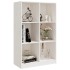 Estantería de madera maciza de pino blanca 70x33x110