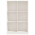 Estantería de madera maciza de pino blanca 70x33x110