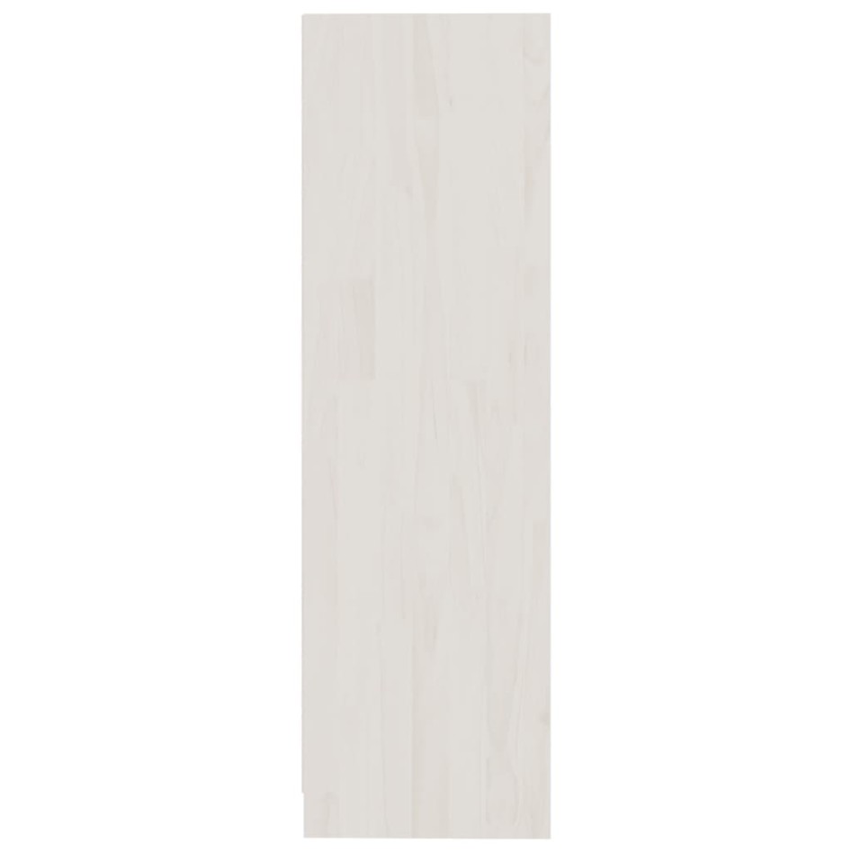 Estantería de madera maciza de pino blanca 70x33x110