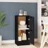 Aparador de madera contrachapada negro 30x30x70