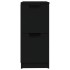 Aparador de madera contrachapada negro 30x30x70