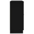 Aparador de madera contrachapada negro 30x30x70