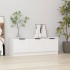 Mueble de TV madera contrachapada blanco 102x35x36,5