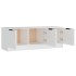 Mueble de TV madera contrachapada blanco 102x35x36,5
