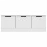 Mueble de TV madera contrachapada blanco 102x35x36,5