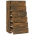 Aparador con 6 cajones contrachapado roble ahumado 50x34x96