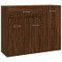 Aparador madera contrachapada color roble marrón 88x30x70