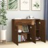 Aparador madera contrachapada color roble marrón 88x30x70