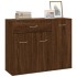 Aparador madera contrachapada color roble marrón 88x30x70
