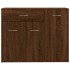 Aparador madera contrachapada color roble marrón 88x30x70