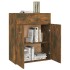 Aparador madera contrachapada color roble ahumado 60x30x75