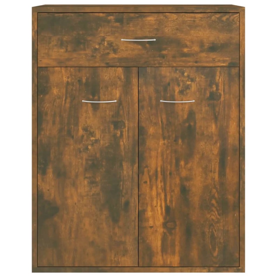 Aparador madera contrachapada color roble ahumado 60x30x75