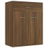 Aparador de madera contrachapada marrón roble 60x30x75