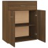 Aparador de madera contrachapada marrón roble 60x30x75