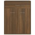 Aparador de madera contrachapada marrón roble 60x30x75