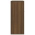 Aparador de madera contrachapada marrón roble 60x30x75