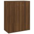 Aparador de madera contrachapada marrón roble 60x30x75
