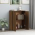 Aparador de madera contrachapada marrón roble 60x30x75