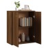 Aparador de madera contrachapada marrón roble 60x30x75