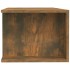 Mueble de TV con luces LED roble ahumado 135x39x30
