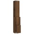 Armario de baño madera contrachapada marrón roble