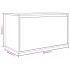 Banco pasillo madera contrachapada roble ahumado 80x40x45