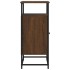 Aparador de madera de ingeniería roble marrón 100x35x80