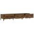 Mueble de TV madera contrachapada roble ahumado 150x34,5x30