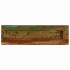 Mesa consola madera maciza reciclada y acero 120x35x76
