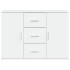 Aparador de madera contrachapada blanca 91x29,5x65