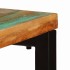 Mesa consola madera maciza reciclada y acero 120x35x76