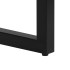 Mesa consola madera maciza reciclada y acero 120x35x76