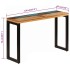 Mesa consola madera maciza reciclada y acero 120x35x76