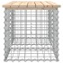 Banco de jardín diseño gaviones madera maciza pino 103x44x42