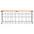 Banco de jardín diseño gaviones madera maciza pino 103x44x42