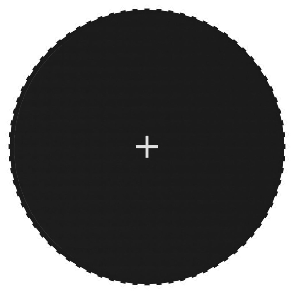 Lona de salto para cama elástica redonda tela negro 3,96