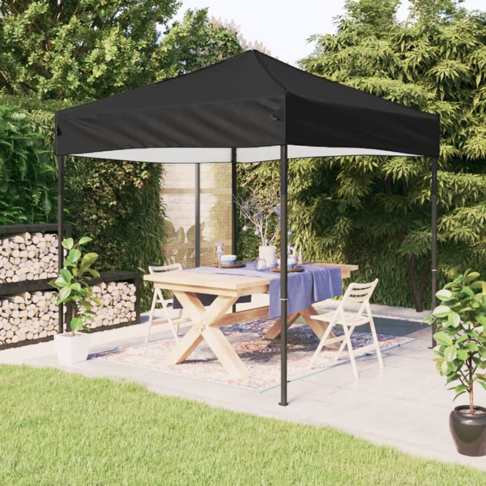 Carpa para fiestas plegable negro 2x2