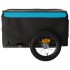 Remolque para bicicleta hierro negro y azul 30