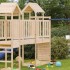 Casita infantil con pared escalada madera pino 53x110,5x214