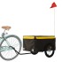 Remolque para bicicleta hierro negro y amarillo 45