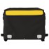 Remolque para bicicleta hierro negro y amarillo 45